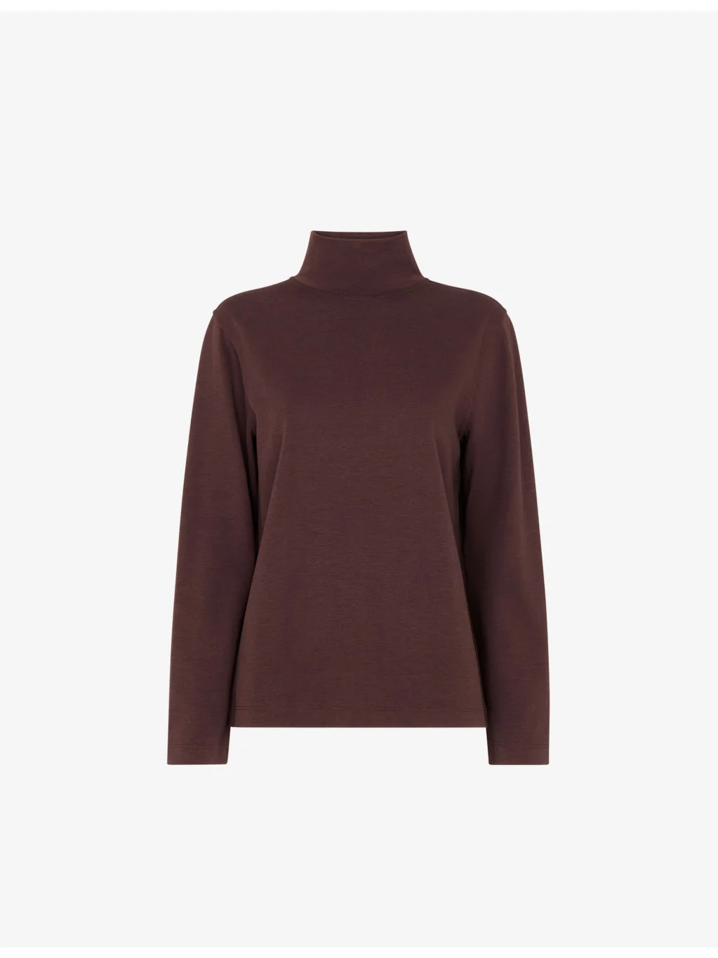 Funnel-Neck Stretch-Cotton Jersey Top - 1