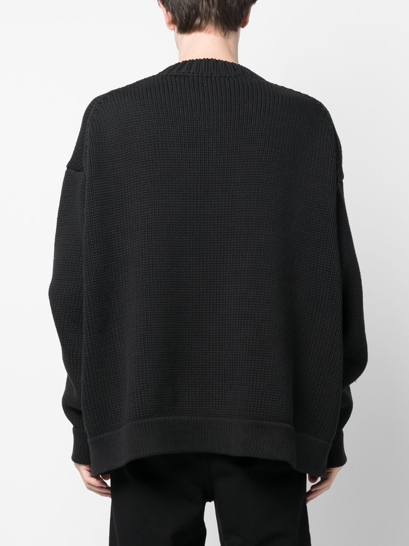 zip-compartment crew-neck sweatshirt 4