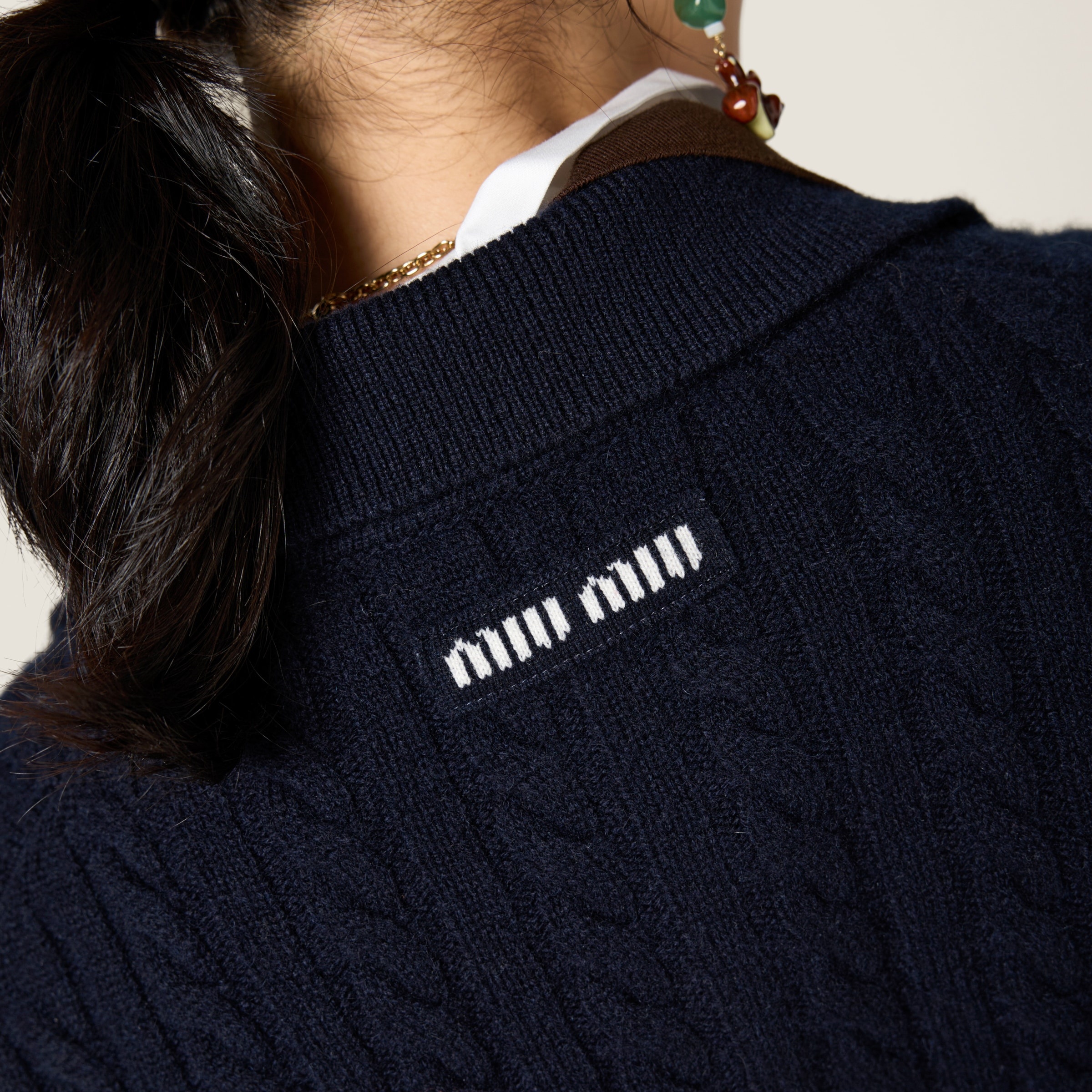 Cashmere knit polo shirt - 6