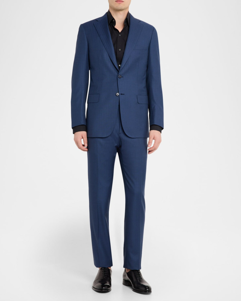 Brioni Men's Cotton Narrow Stripe Single-Breasted Sport Coat outlook