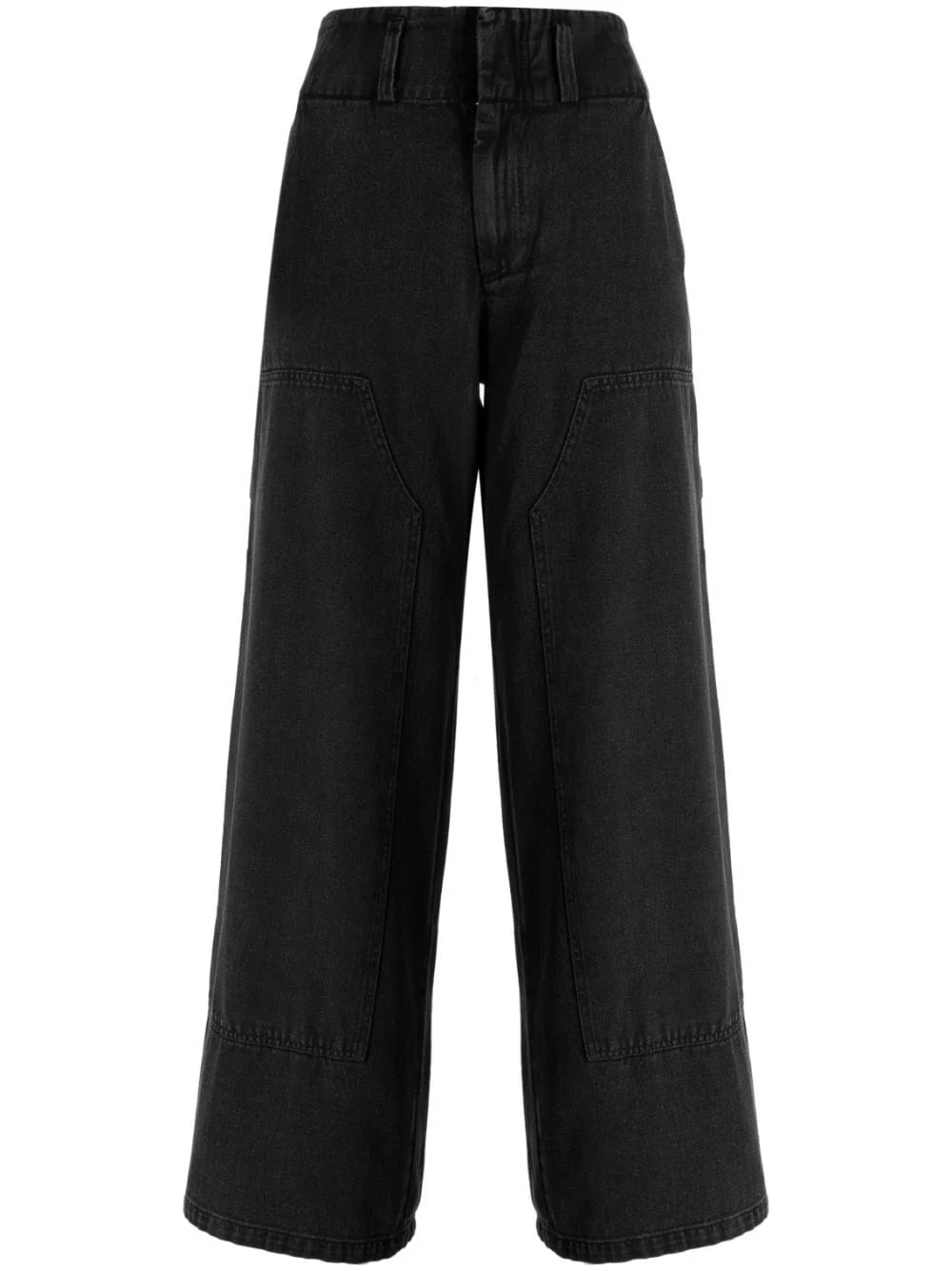high-rise wide-leg trousers - 1