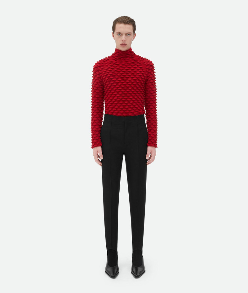 Fish Scale Wool Sweater 1