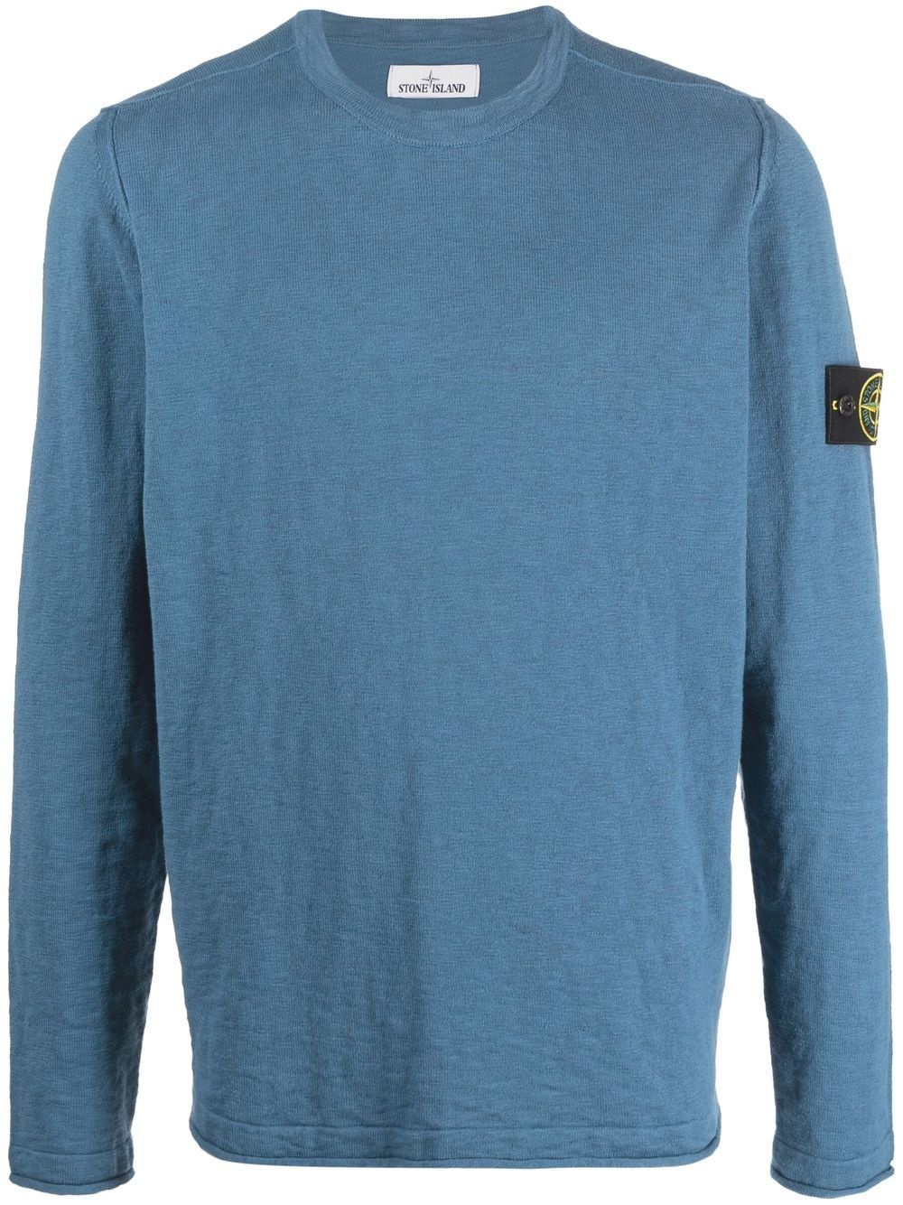 Compass badge crew-neck jumper - 1