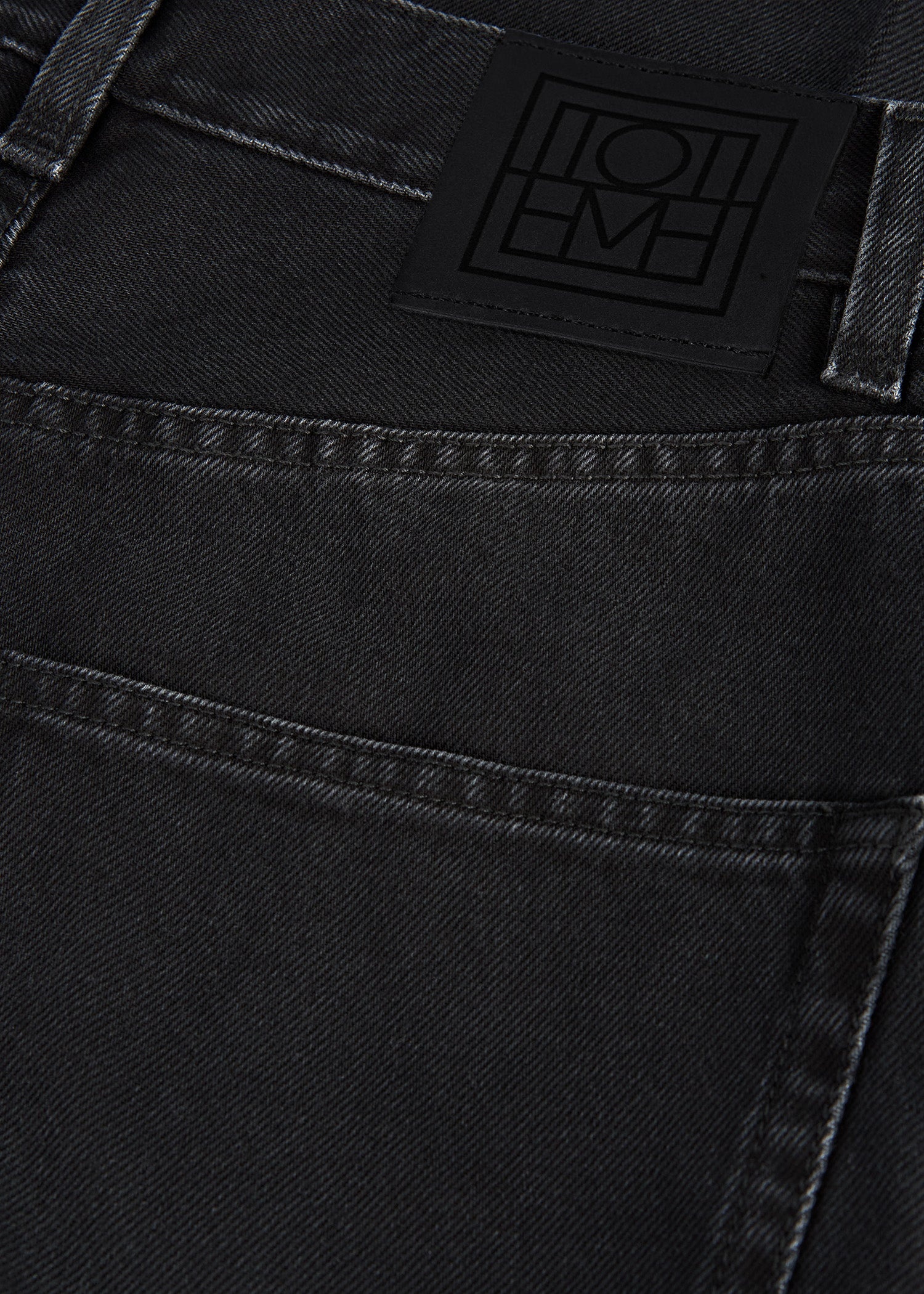 Twisted seam denim faded black - 7