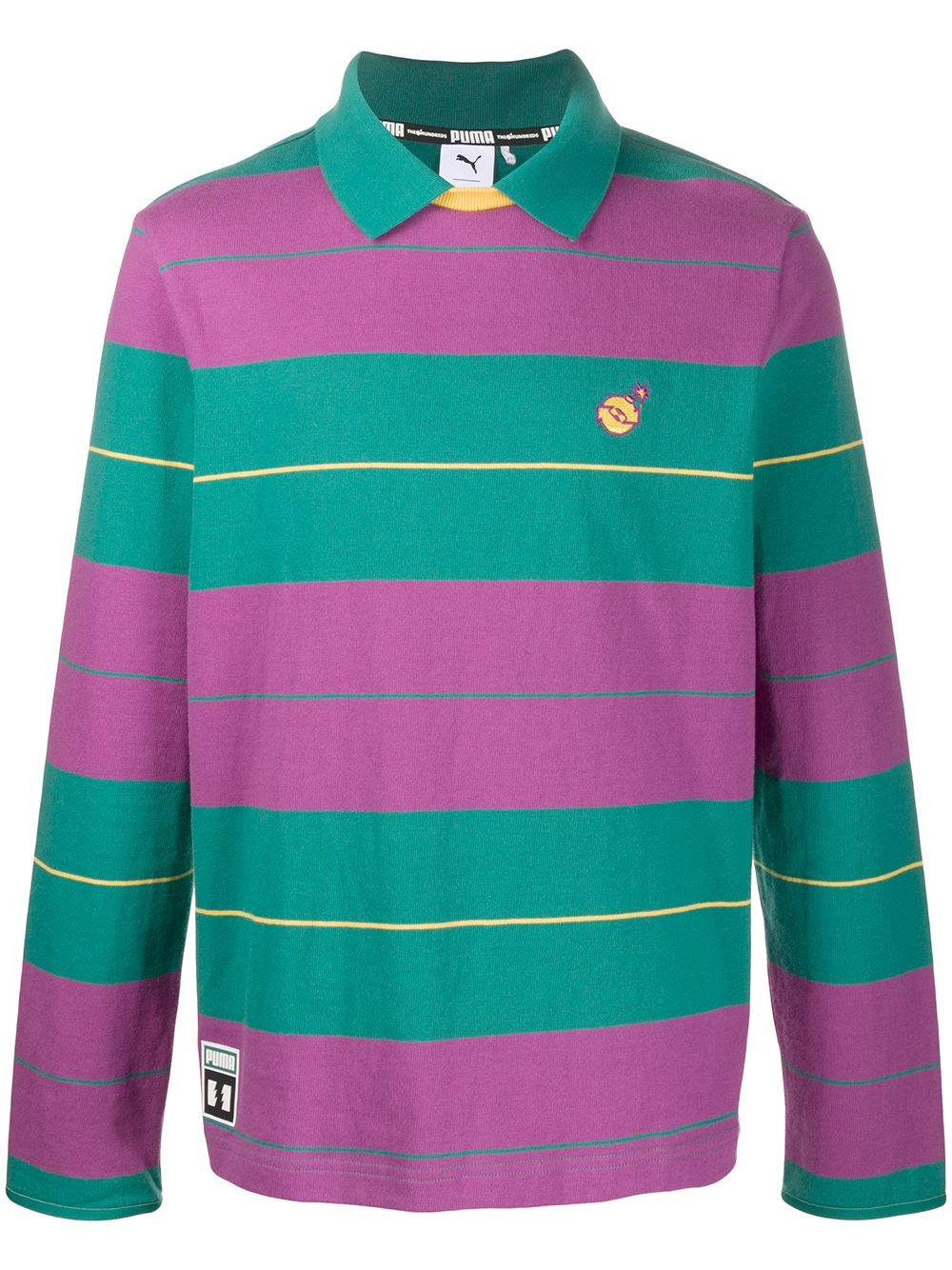 x The Hundreds striped polo shirt - 1