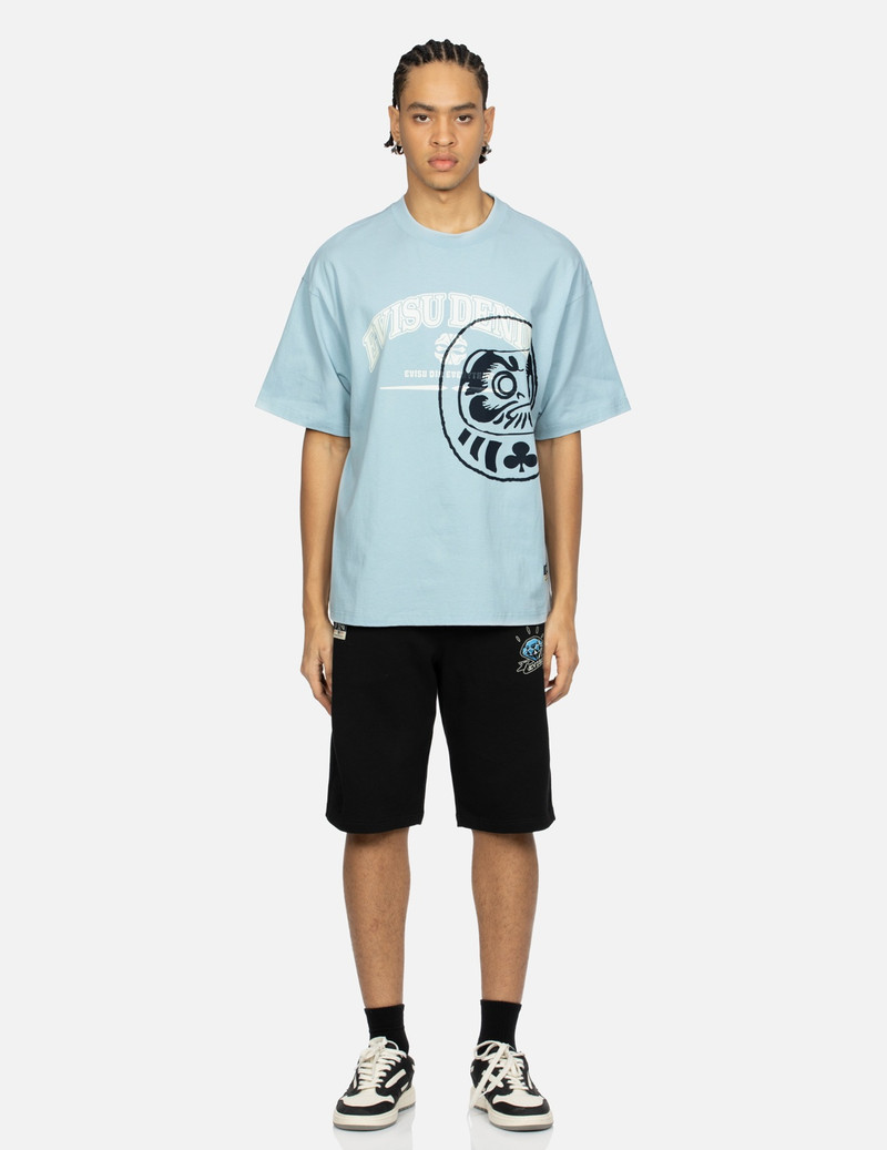 GAMING DARUMA DAICOCK PRINT REGULAR FIT SWEAT SHORTS 6