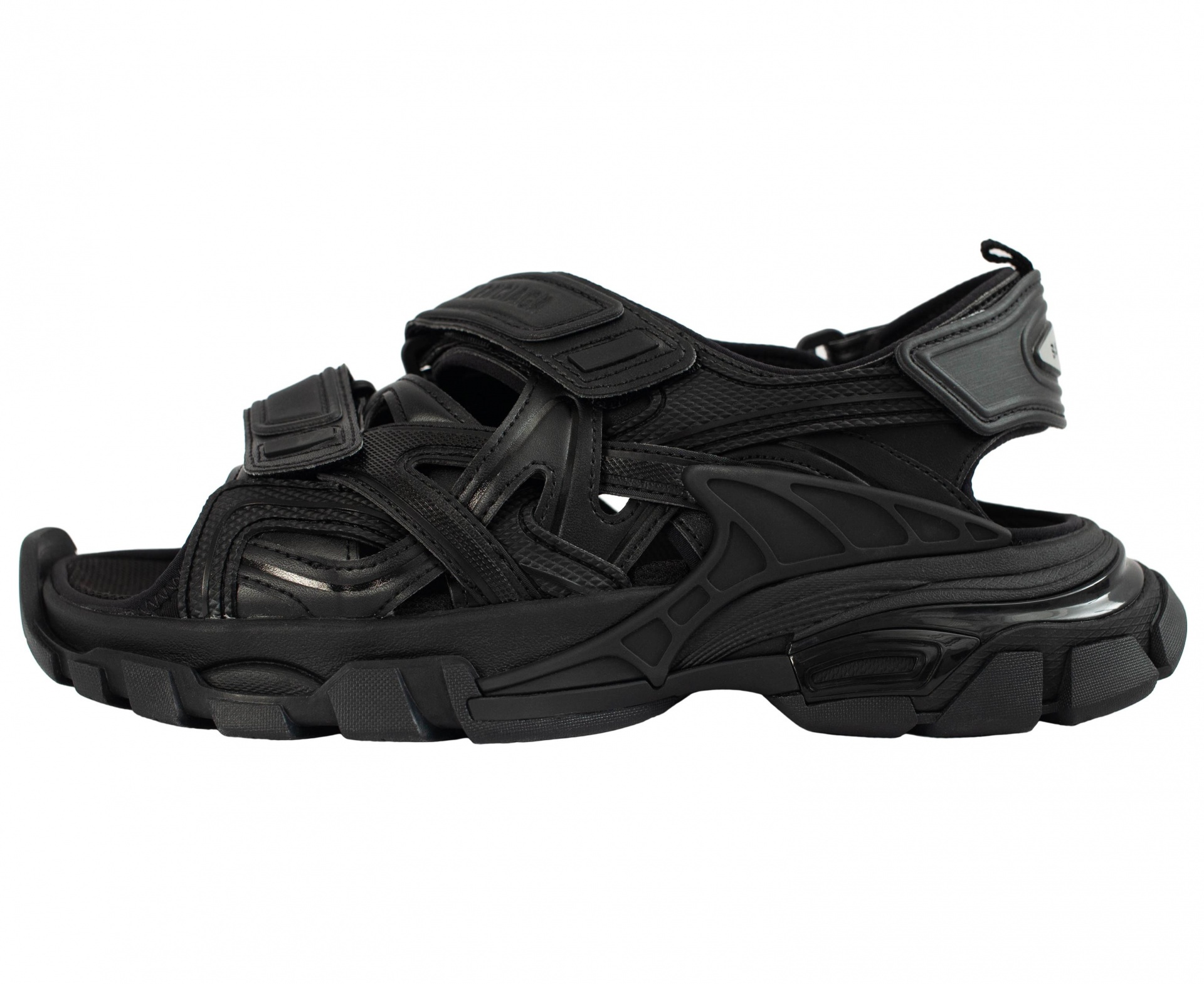 TRACK BLACK SANDALS - 1