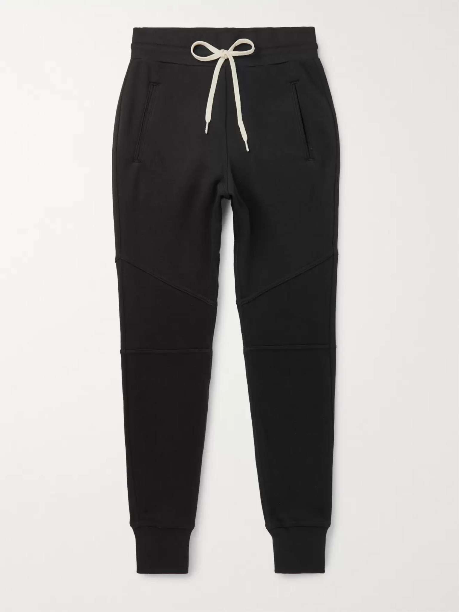 Escobar Slim-Fit Loopback Cotton-Blend Jersey Sweatpants - 1