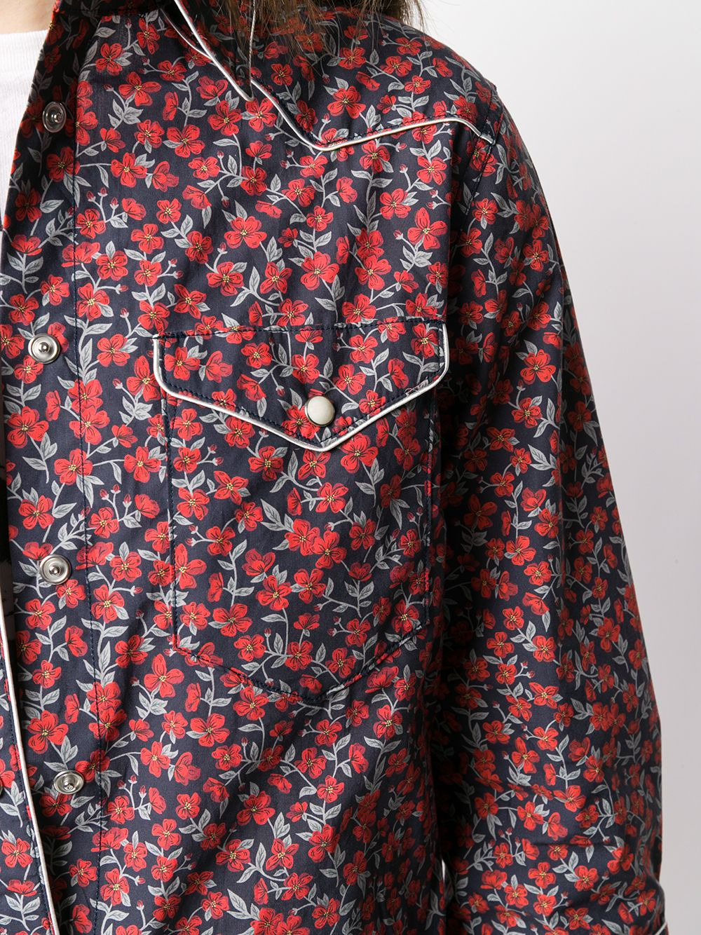 floral shirt dress - 5
