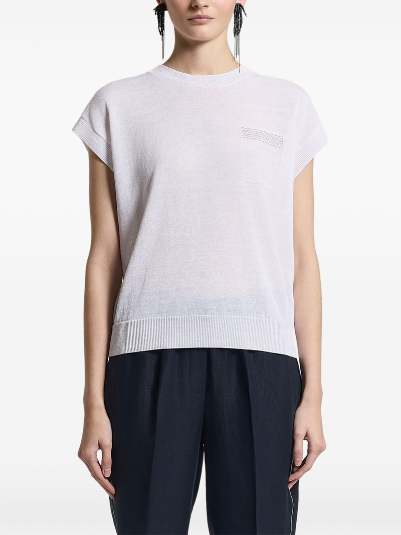 pocket knitted t-shirt 1