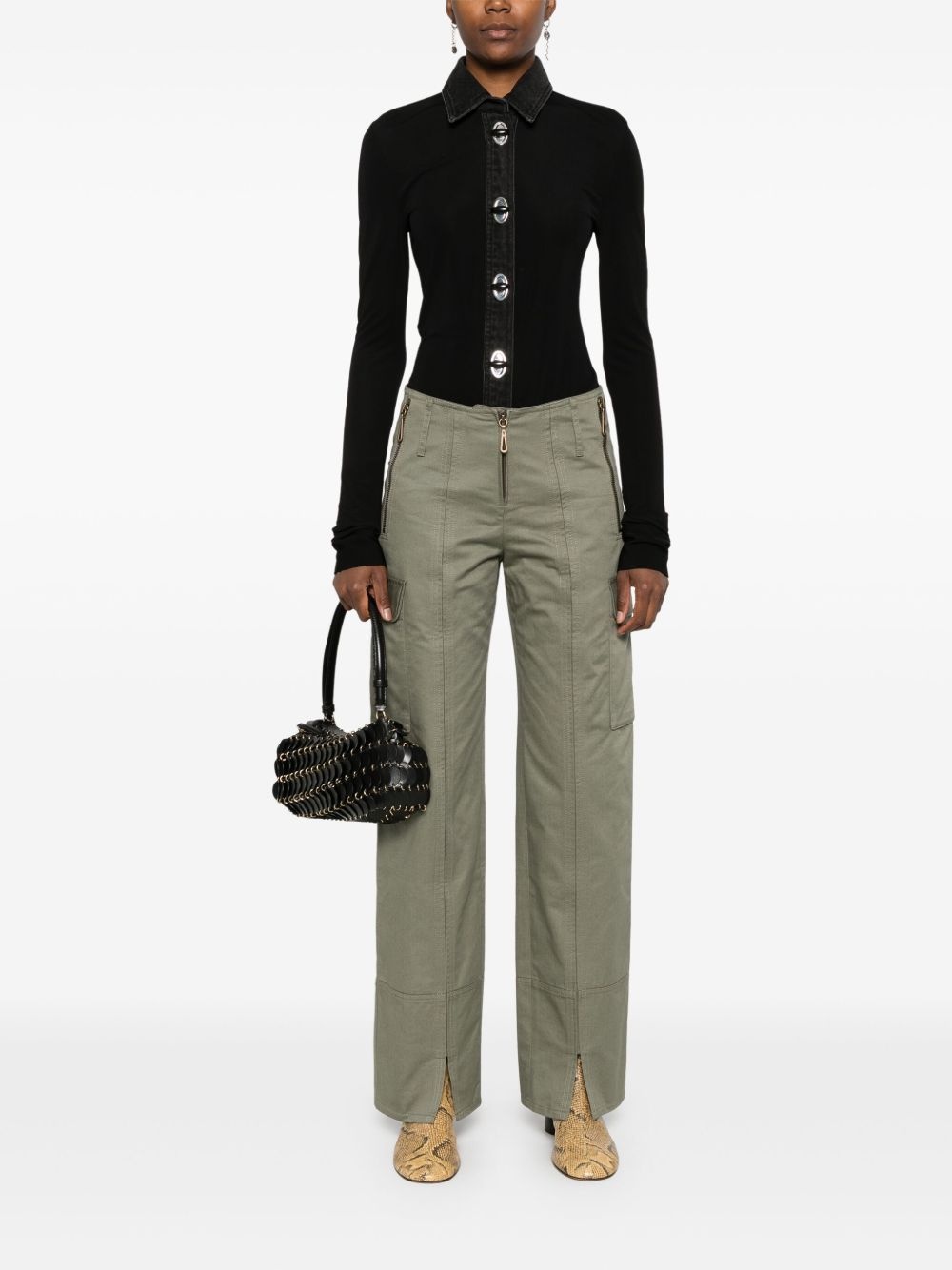 straight-leg cargo trousers - 2