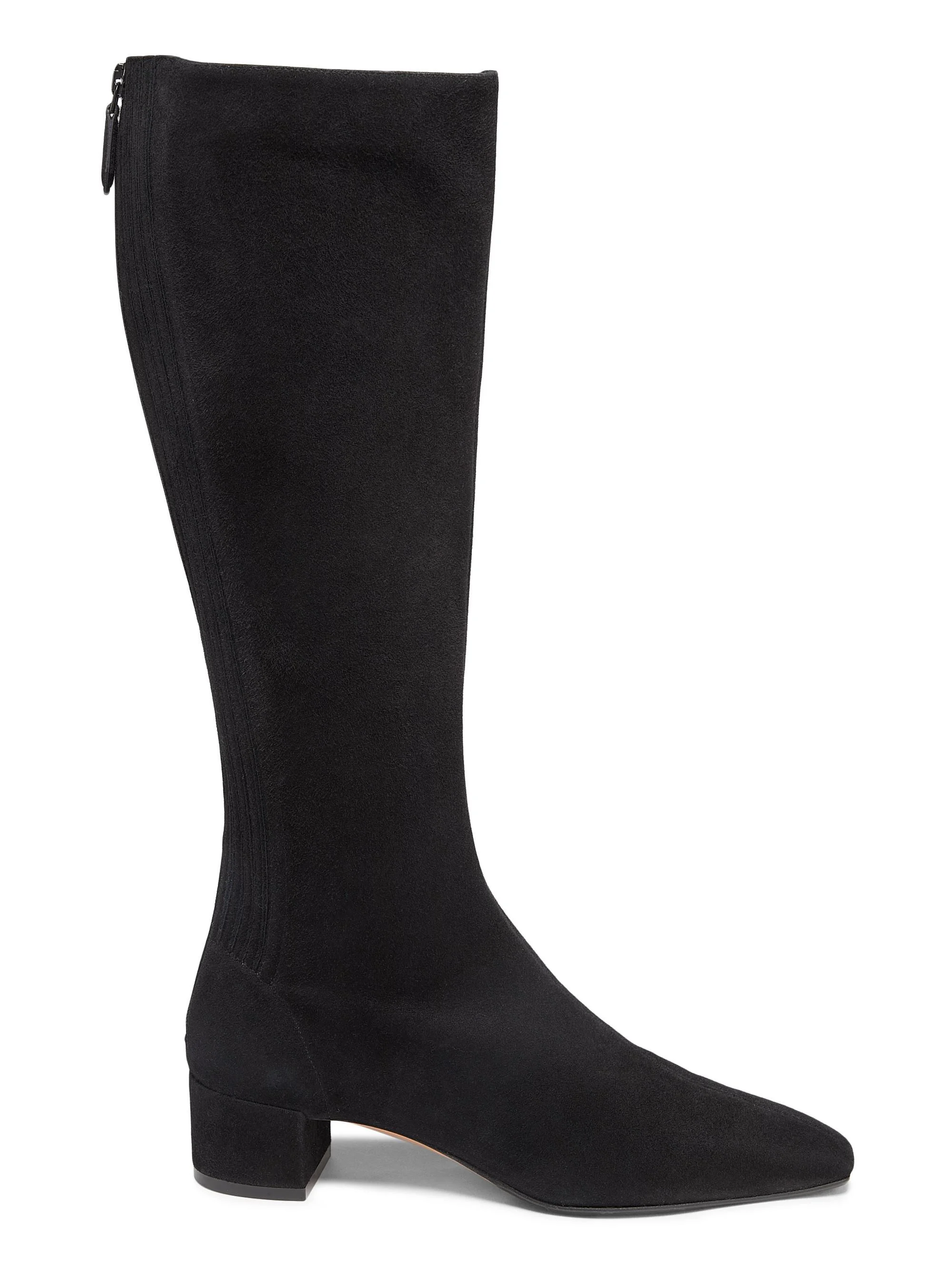 Women's Saint Honoré 35MM Suede Knee-High Boots - Black - 1