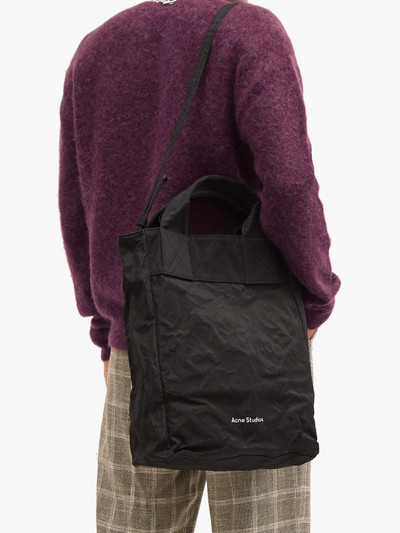 Acne Studios Crinkled-canvas tote bag outlook