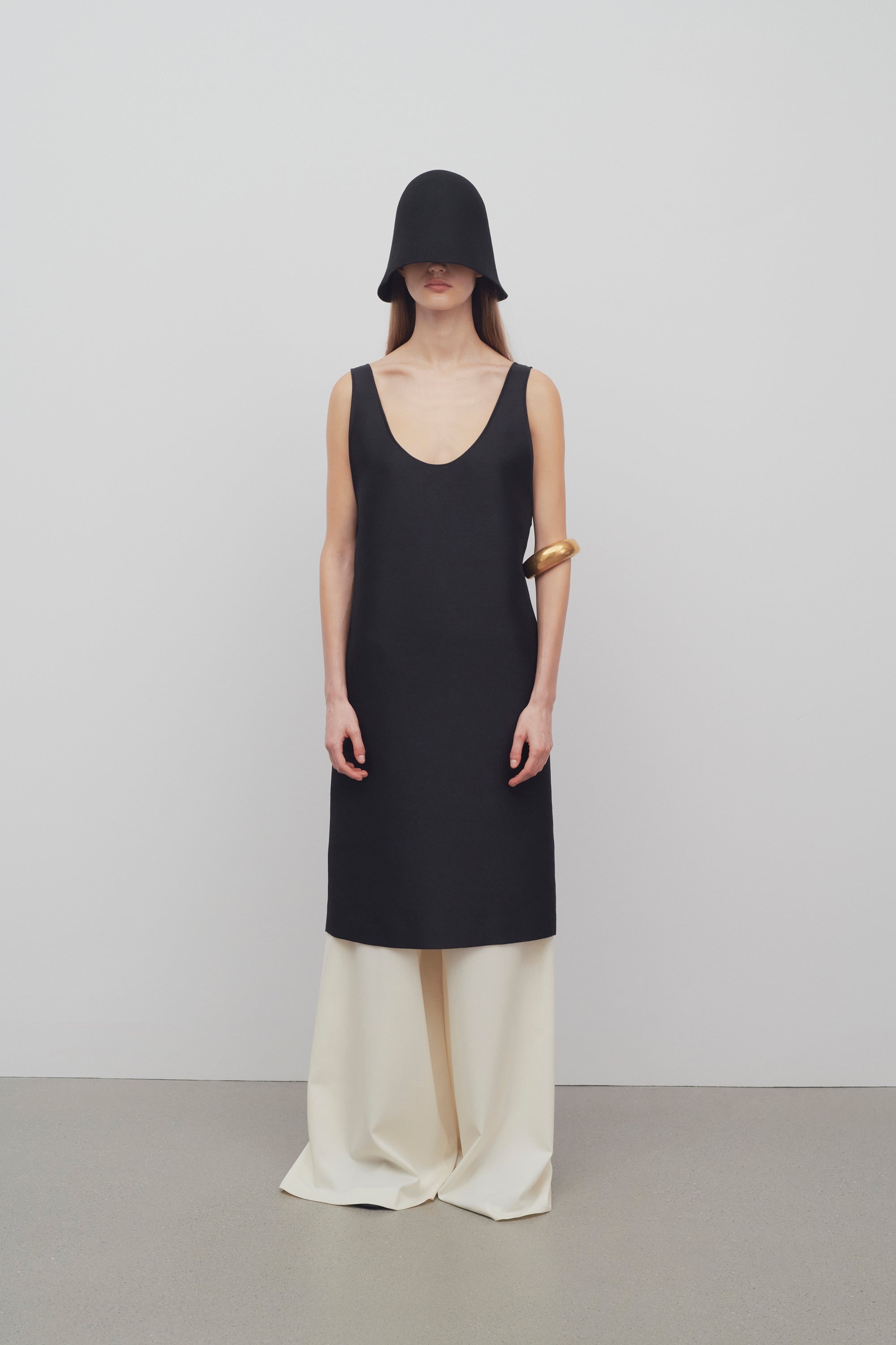 Bumi Dress in Wool and Silk - 5