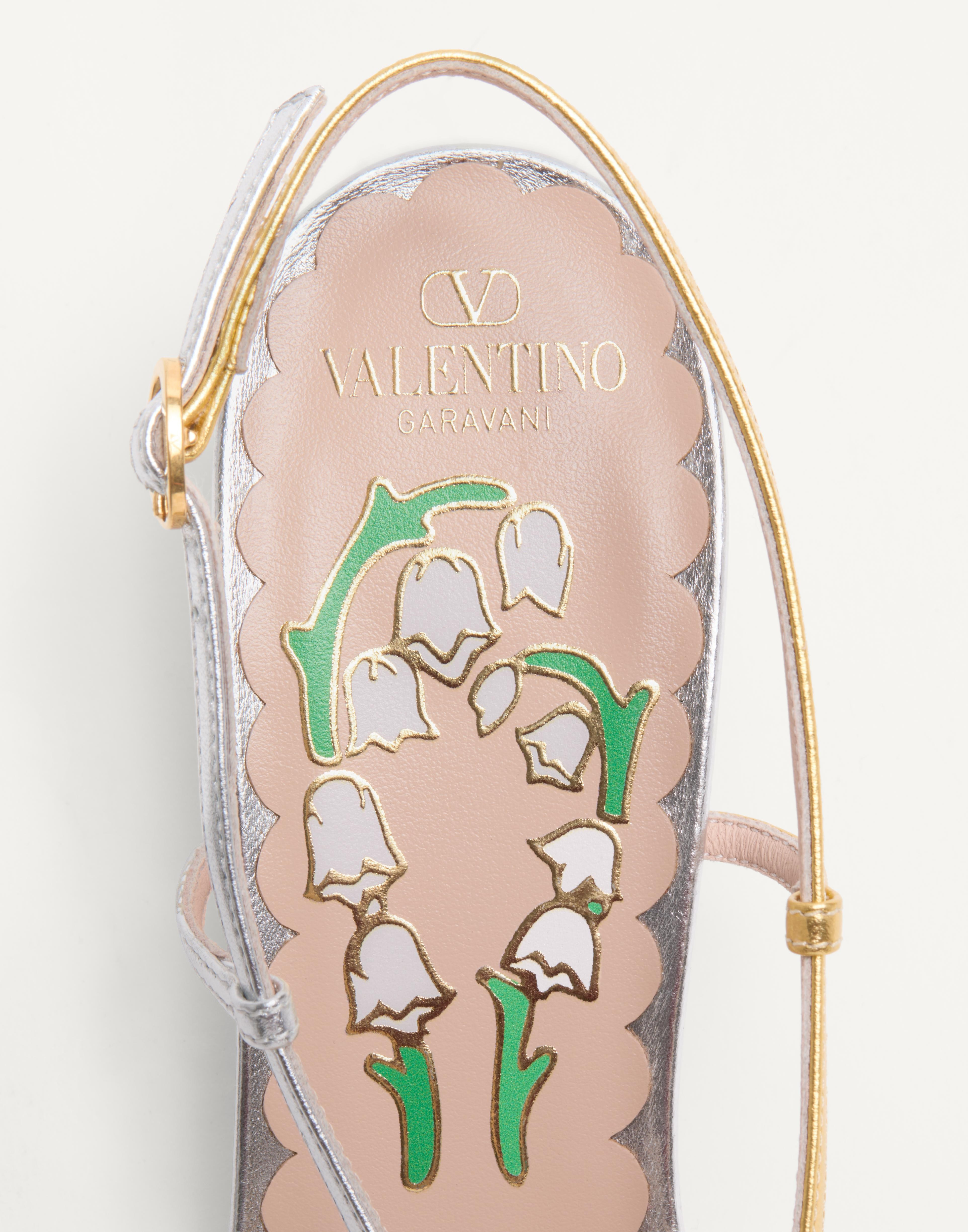 BOWOW SLINGBACK PUMPS IN LAMINATED NAPPA 45MM - 8