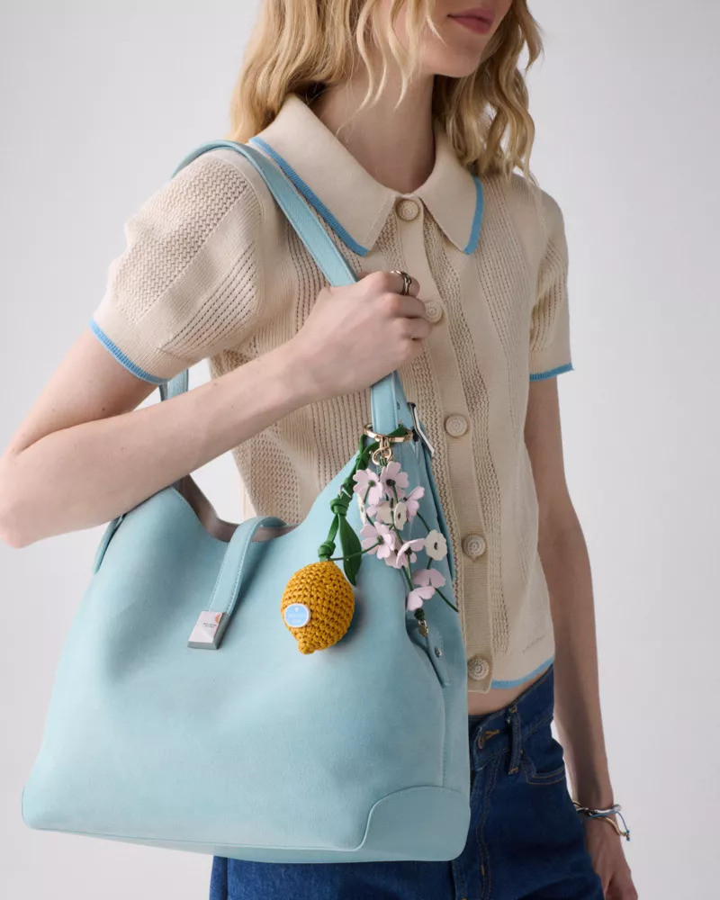 kate spade Charmed Lemon Crochet Bag Charm outlook