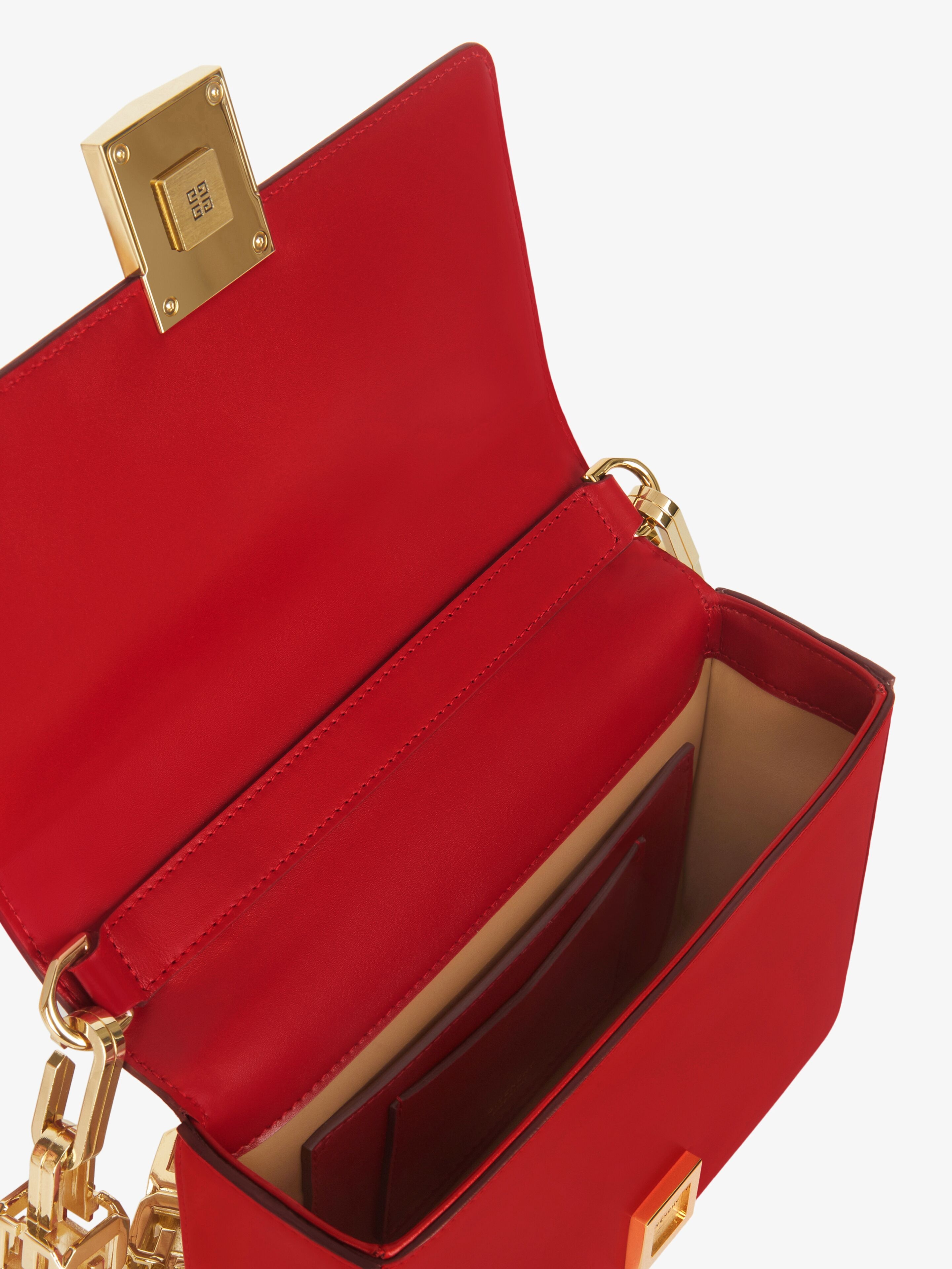 MEDIUM 4G BAG IN BOX LEATHER WITH CHAIN - 5