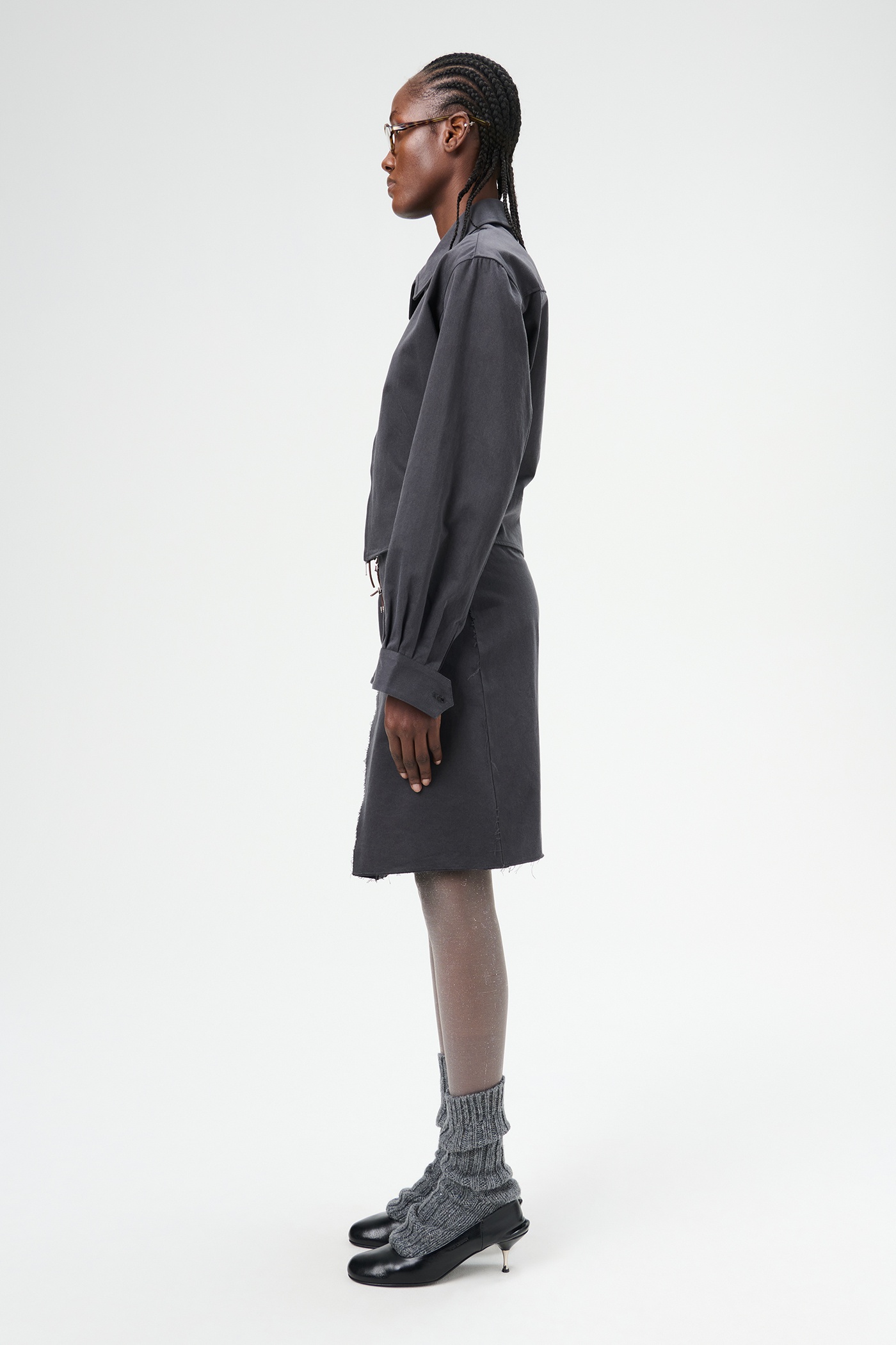 Doll Blouson Ash Black Seventies Sateen - 4