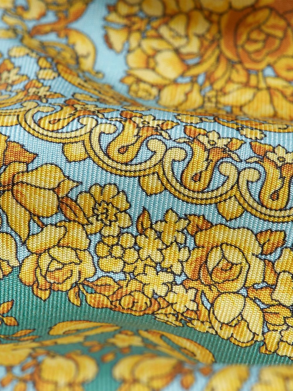 Barocco-patterned silk tie - 3
