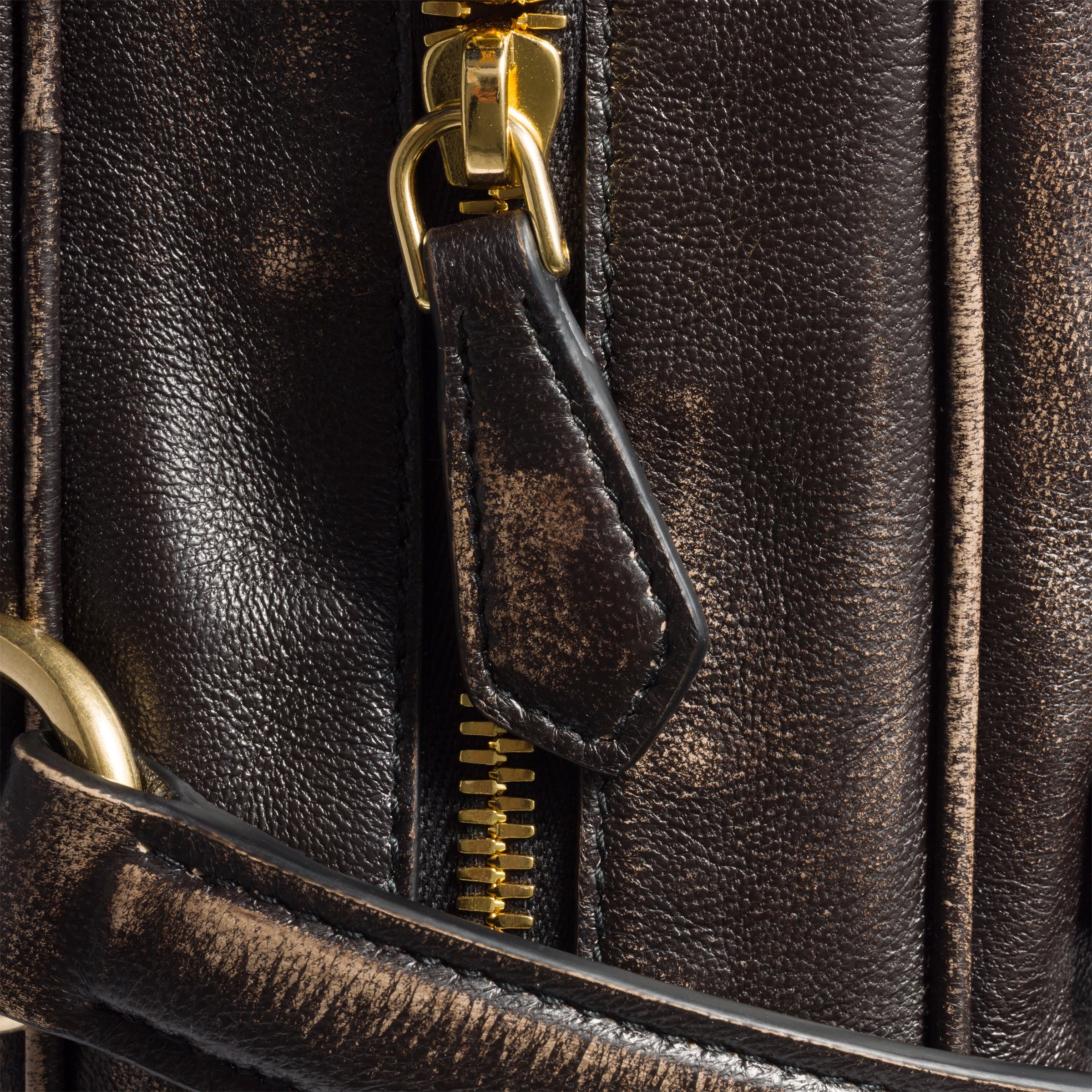 Pocket nappa leather top-handle bag - 7