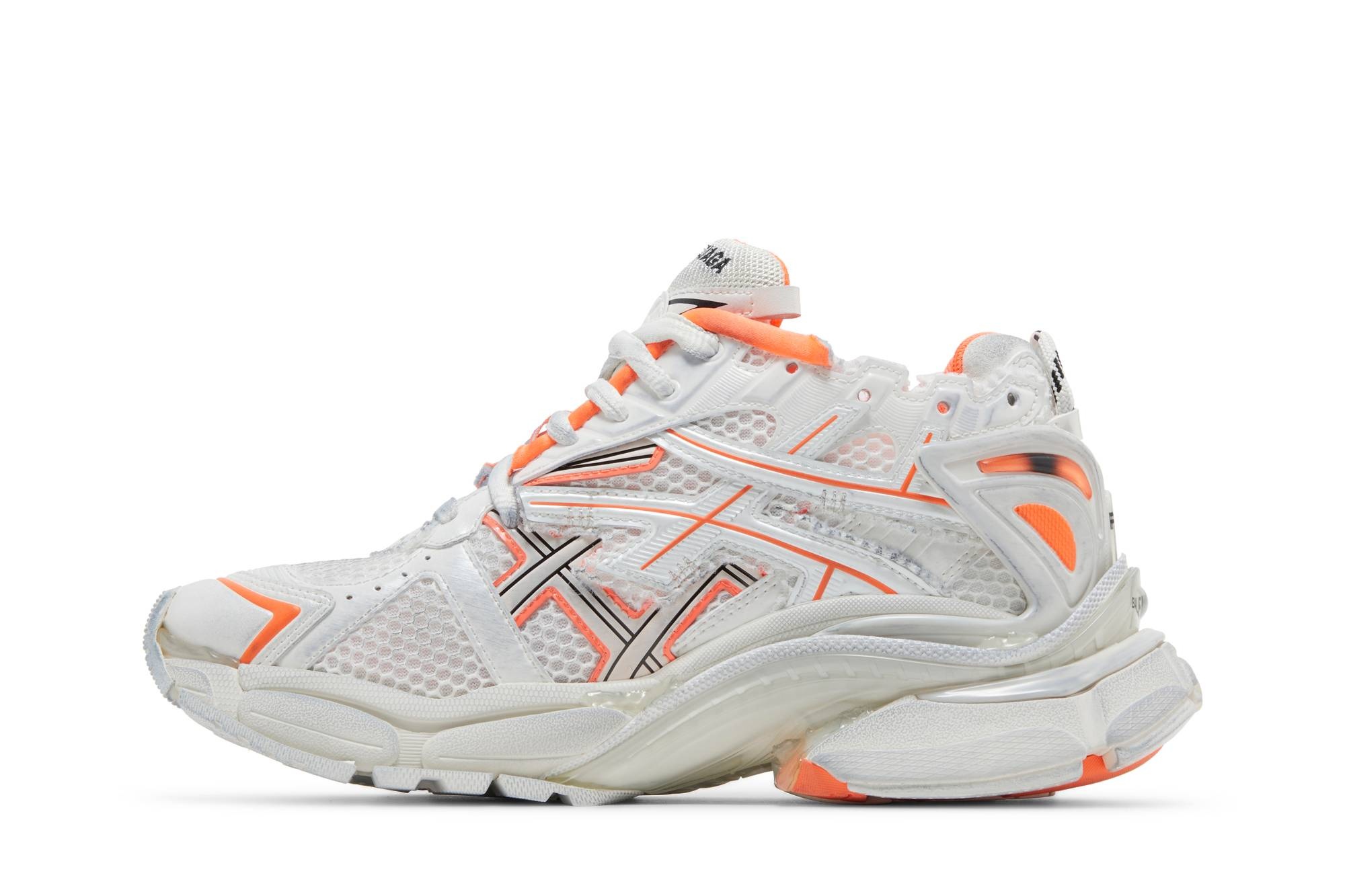 Balenciaga Wmns Runner Sneaker 'White Fluo Orange' - 3