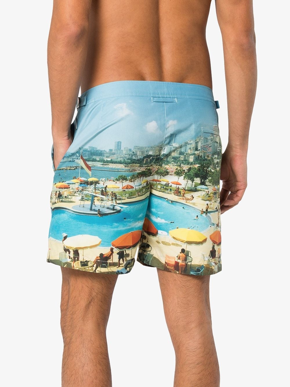 Bulldog Monte Carlo print swim shorts - 4