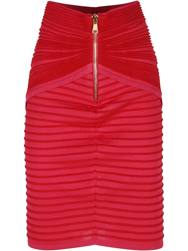 Balmain draped midi skirt outlook