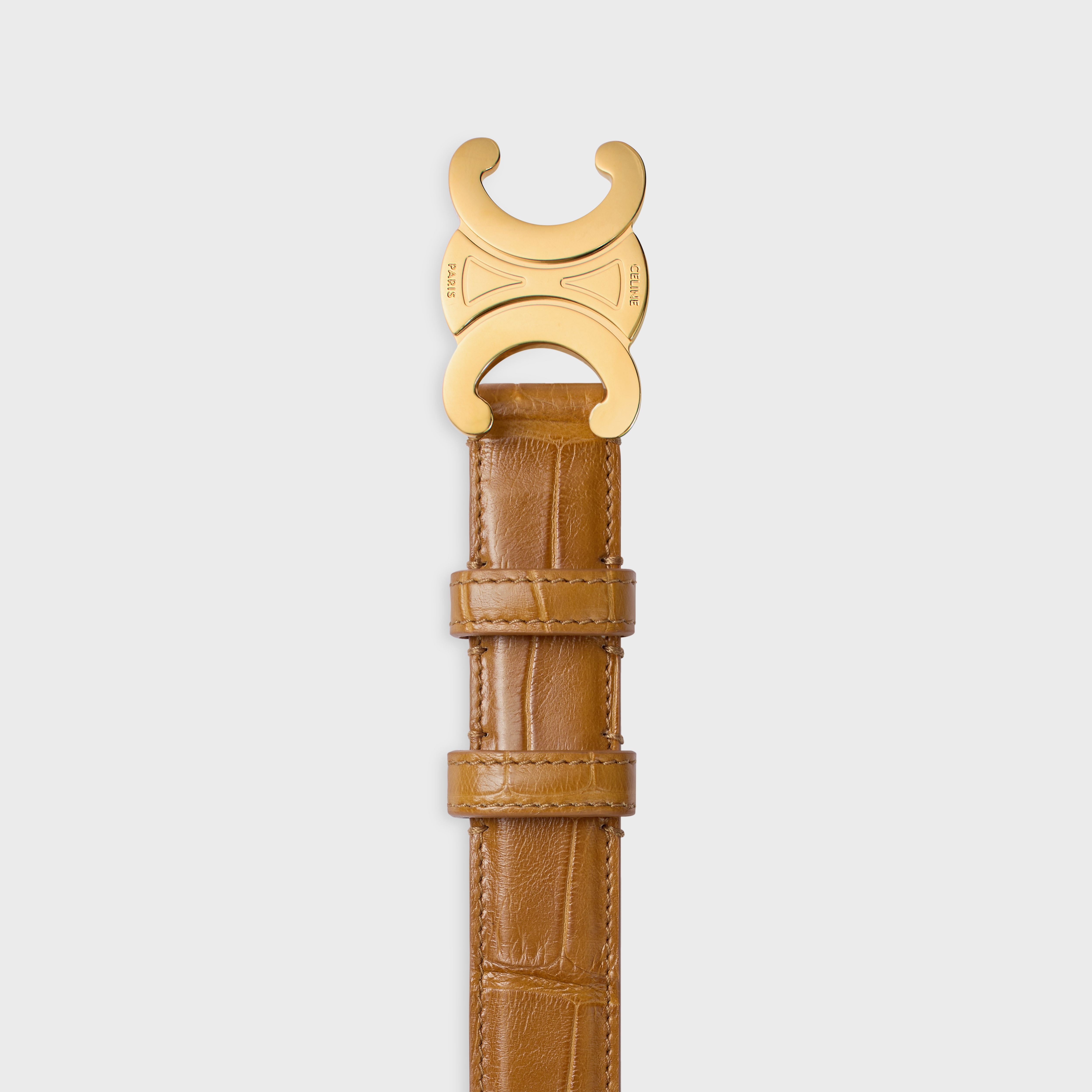 Medium 25MM Triomphe Belt IN ALLIGATOR - 2