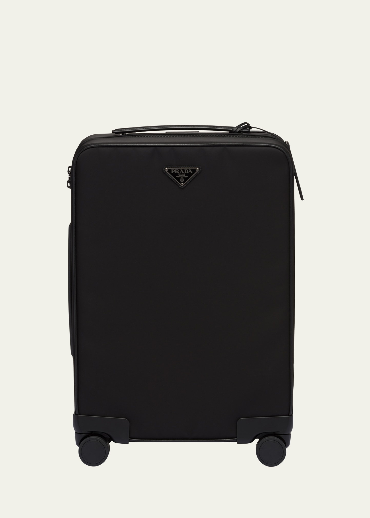 Men's Nylon and Leather Carry-On Luggage - 1