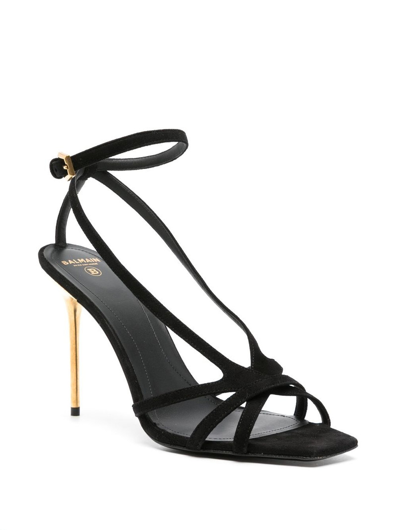 Balmain Ruby 95mm suede sandals outlook