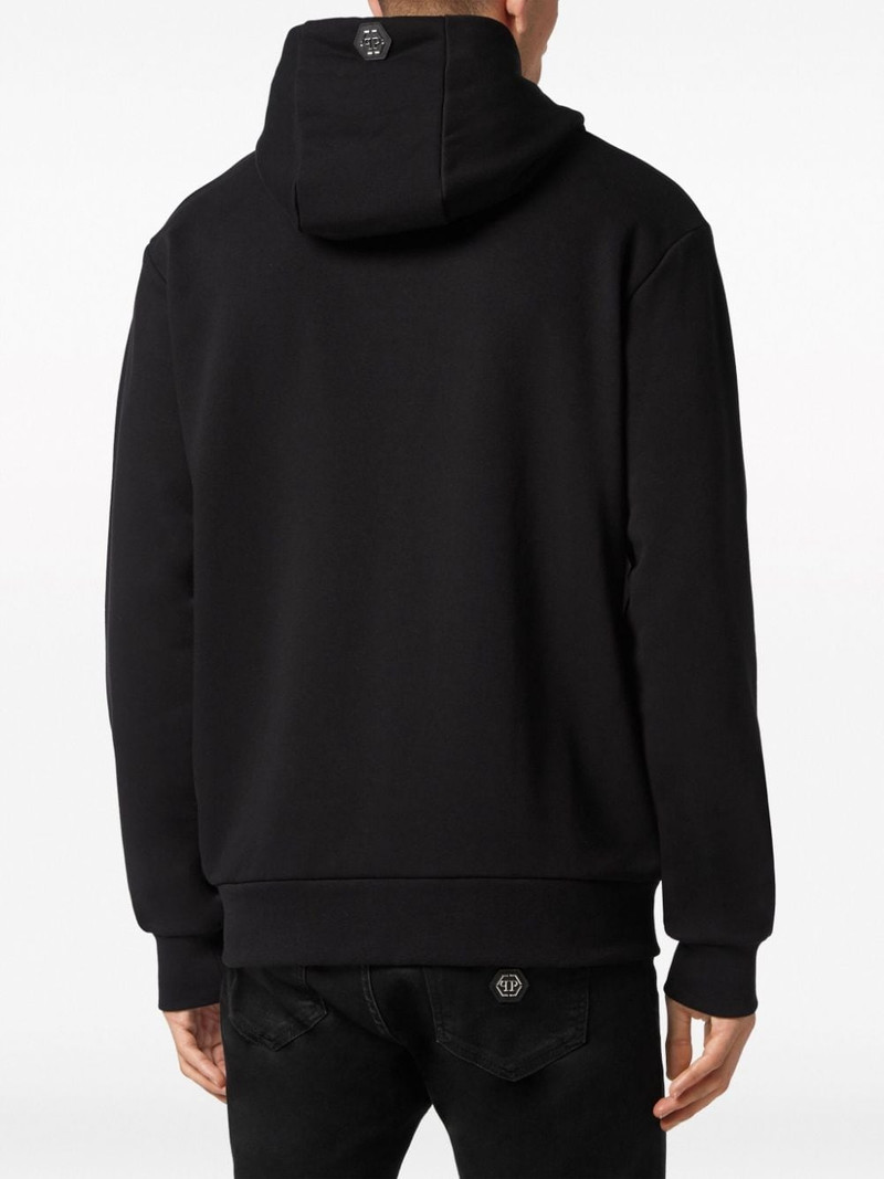 teddy bear-print cotton hoodie 4