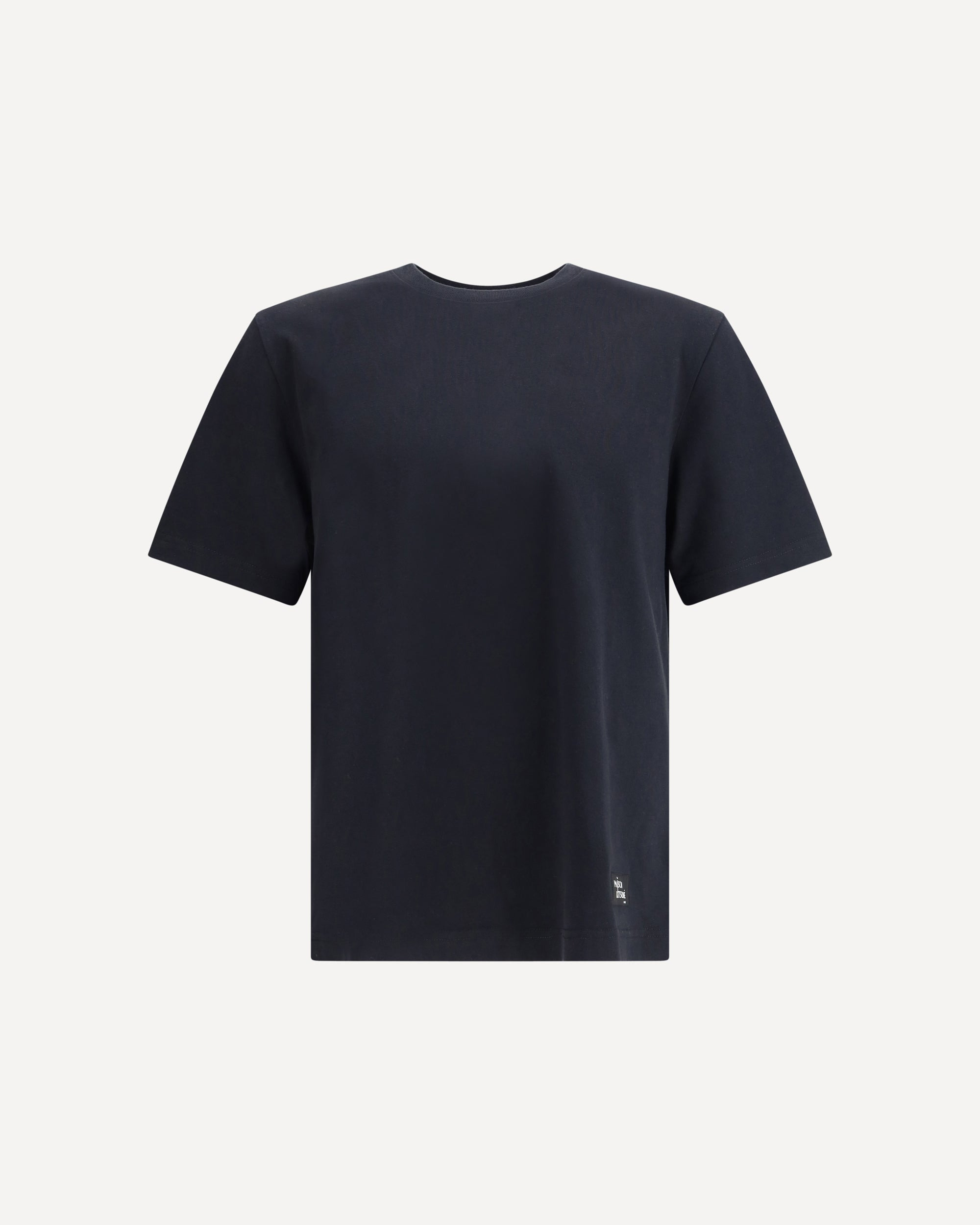 Cotton T-Shirt with logo patch - 1