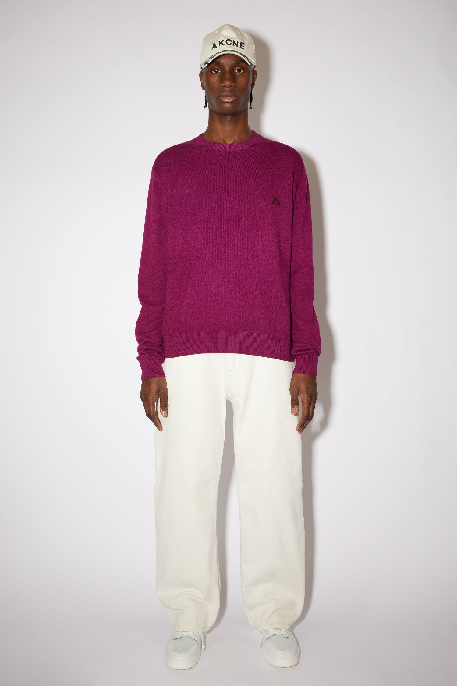 Crew neck sweater - Berry purple - 2