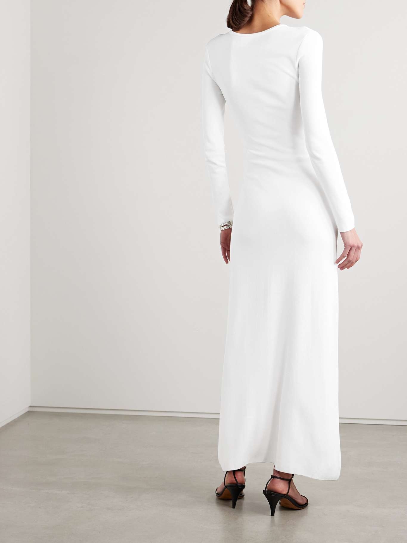 Scudder stretch-jersey maxi dress White - 3
