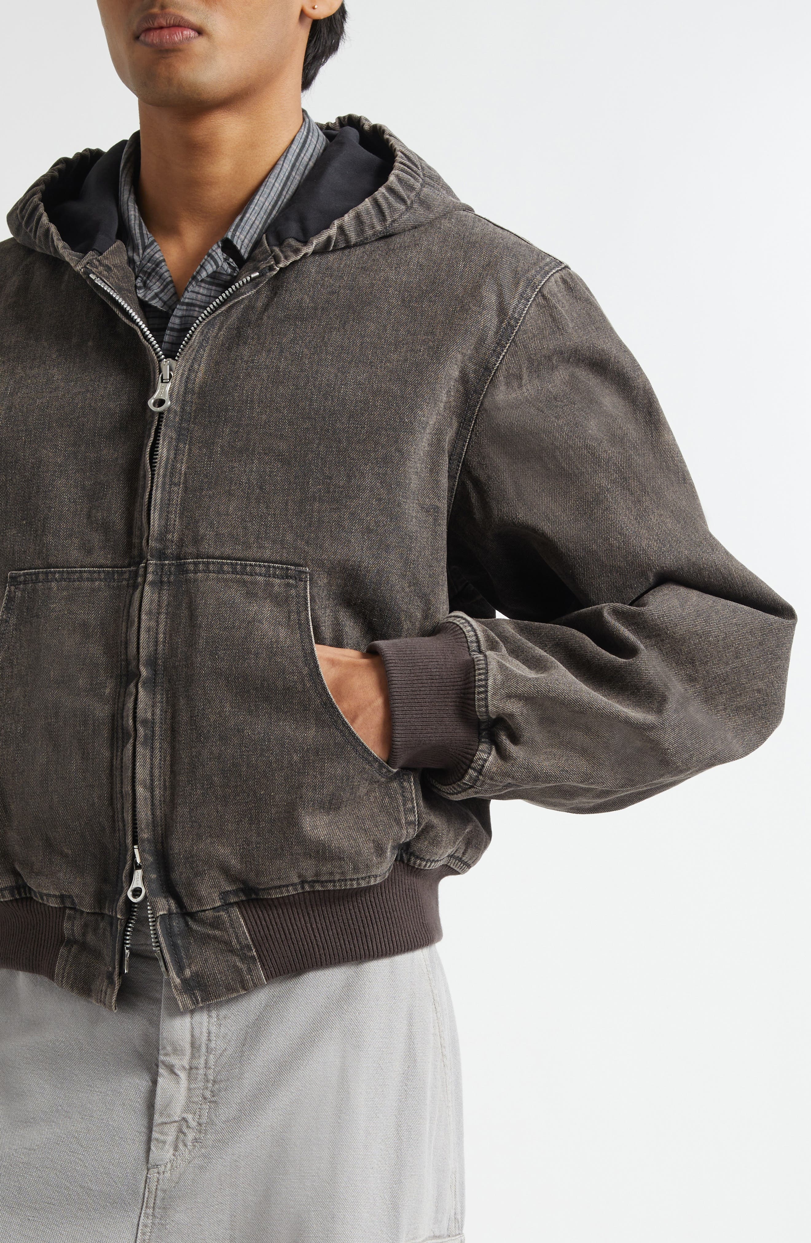 OUR LEGACY Bank Jacket in Black Coated Wash at Nordstrom - 5