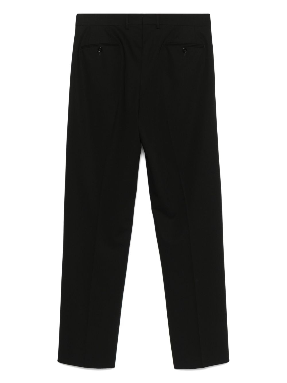 wool straight-leg trousers - 2