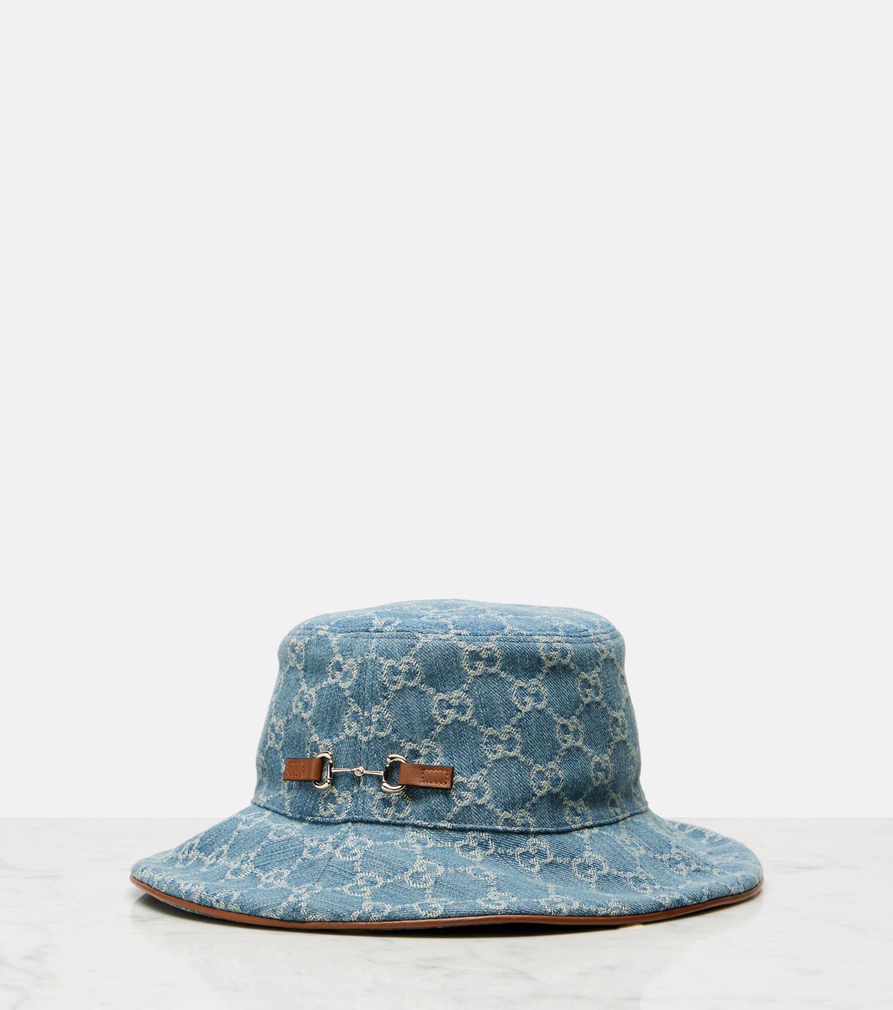 Horsebit denim bucket hat - 4