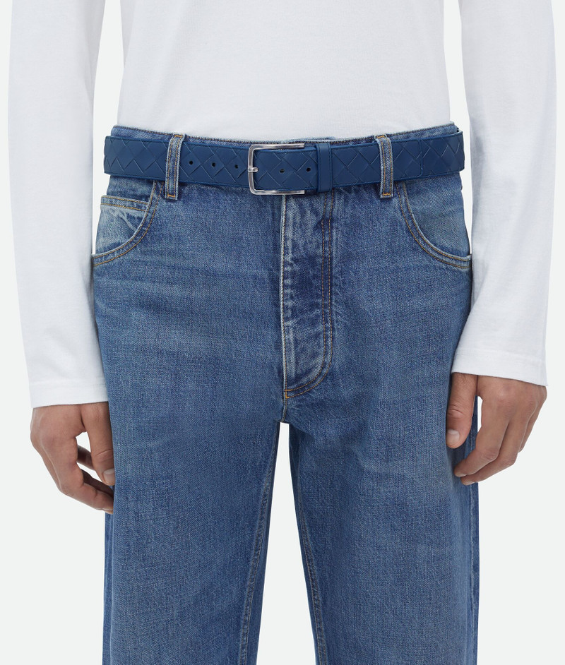 Bottega Veneta intrecciato belt outlook