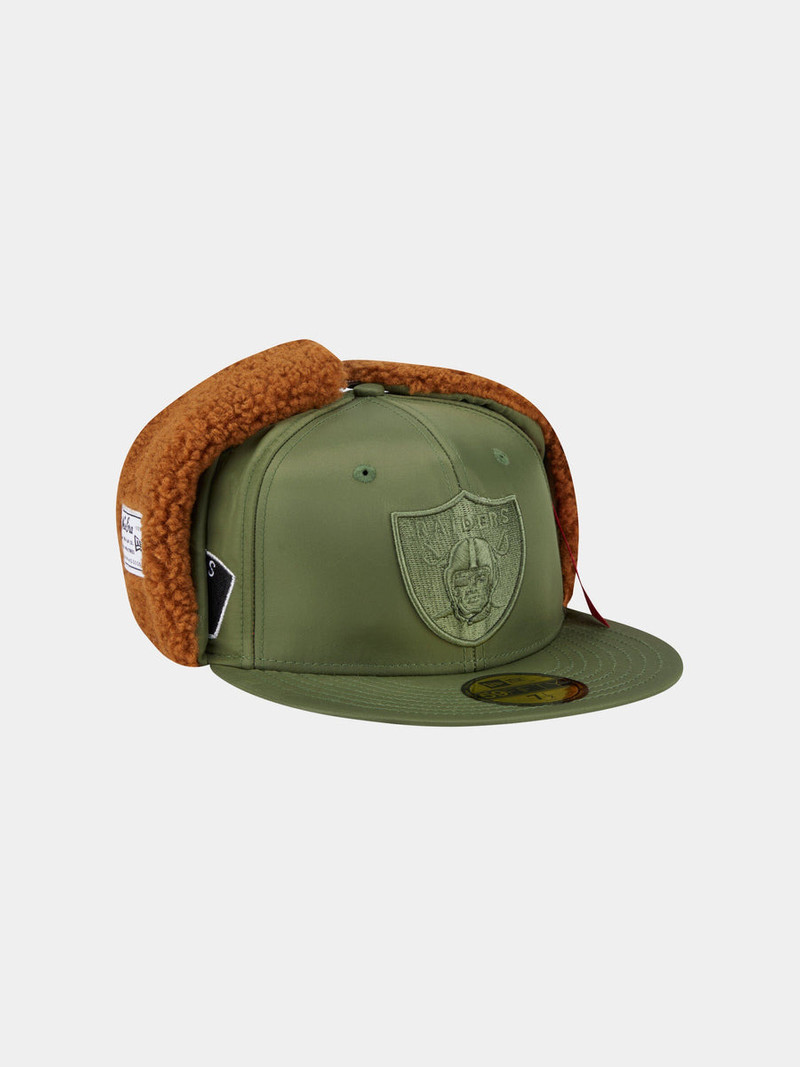 LAS VEGAS RAIDERS X ALPHA X NEW ERA 5950 DOG EAR CAP (GREEN) 5