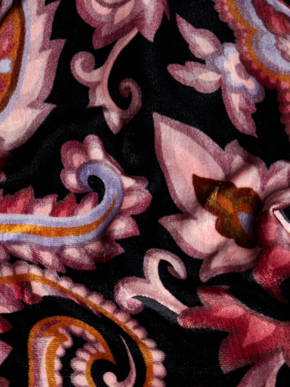 paisley velvet trousers - 6