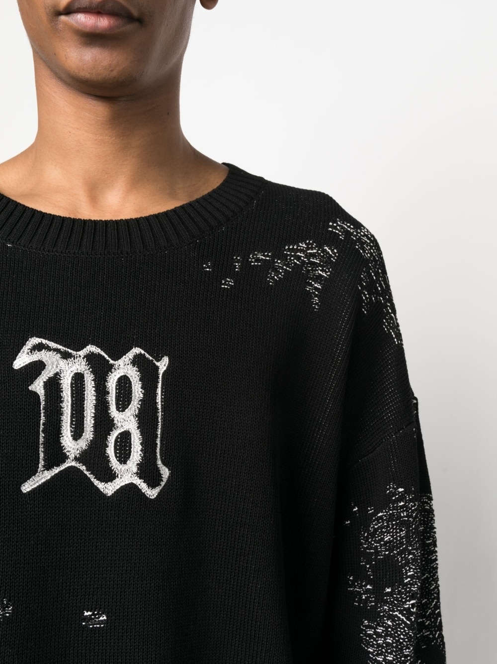 intarsia-knit long-sleeve jumper - 5