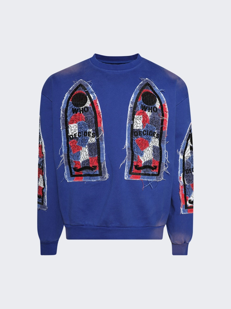 Glory Fabricated Sweatshirt Indigo - 1