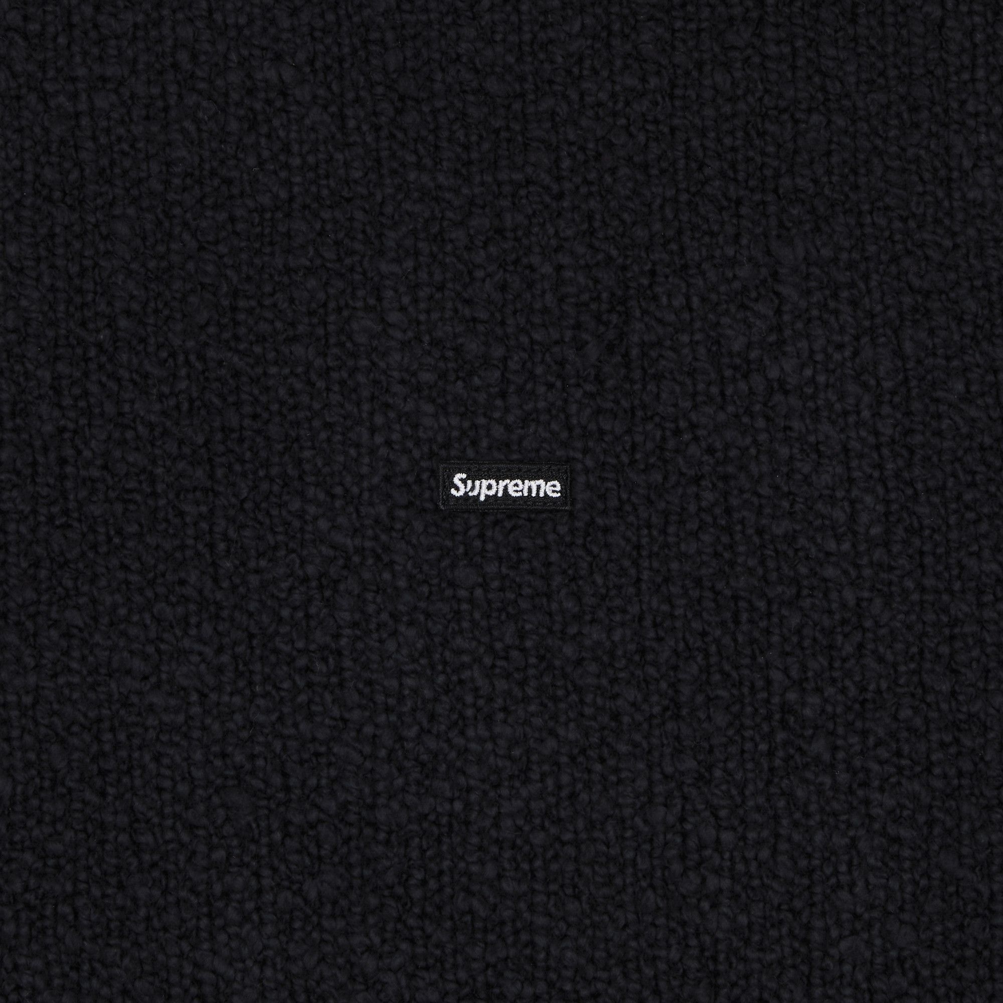 Supreme Bouclé Small Box Sweater 'Black' - 2