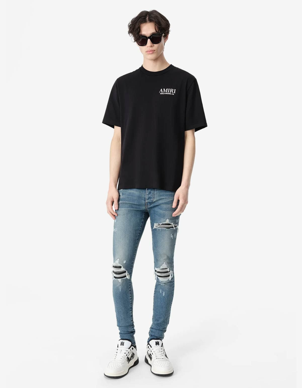 Amiri Black Bones Stacked T-Shirt - 4