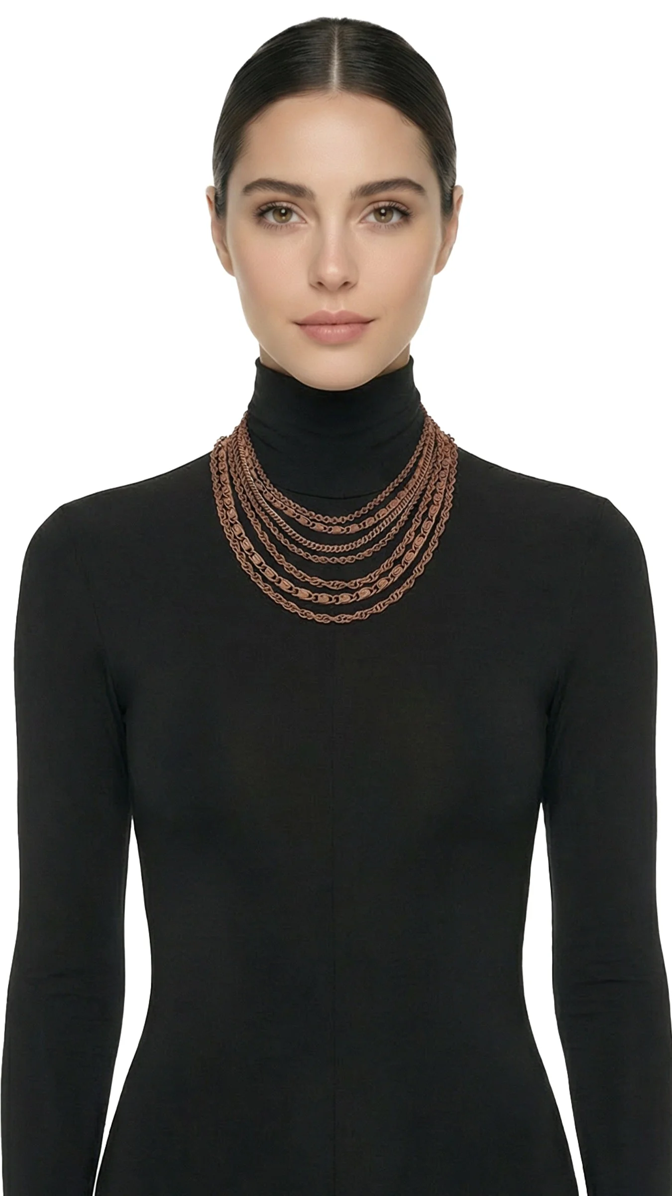 MULTI TIERED CHAIN NECKLACE - 1