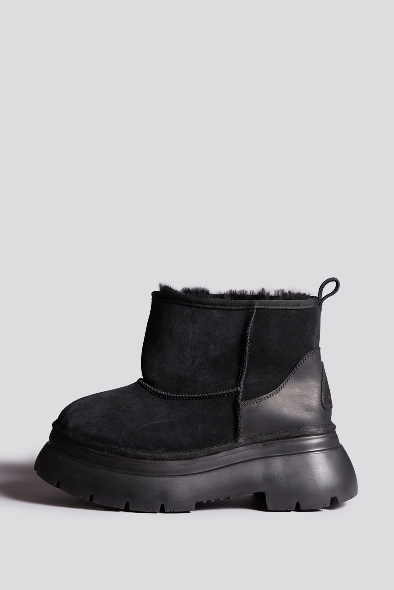 CHUNKY SHEARLING BOOT - BLACK -R13 - 1