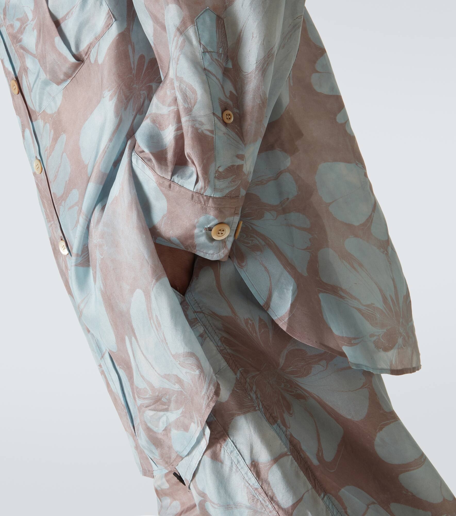 Floral silk shirt - 7