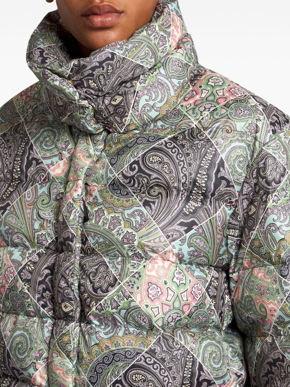 printed puffer jacket - 4