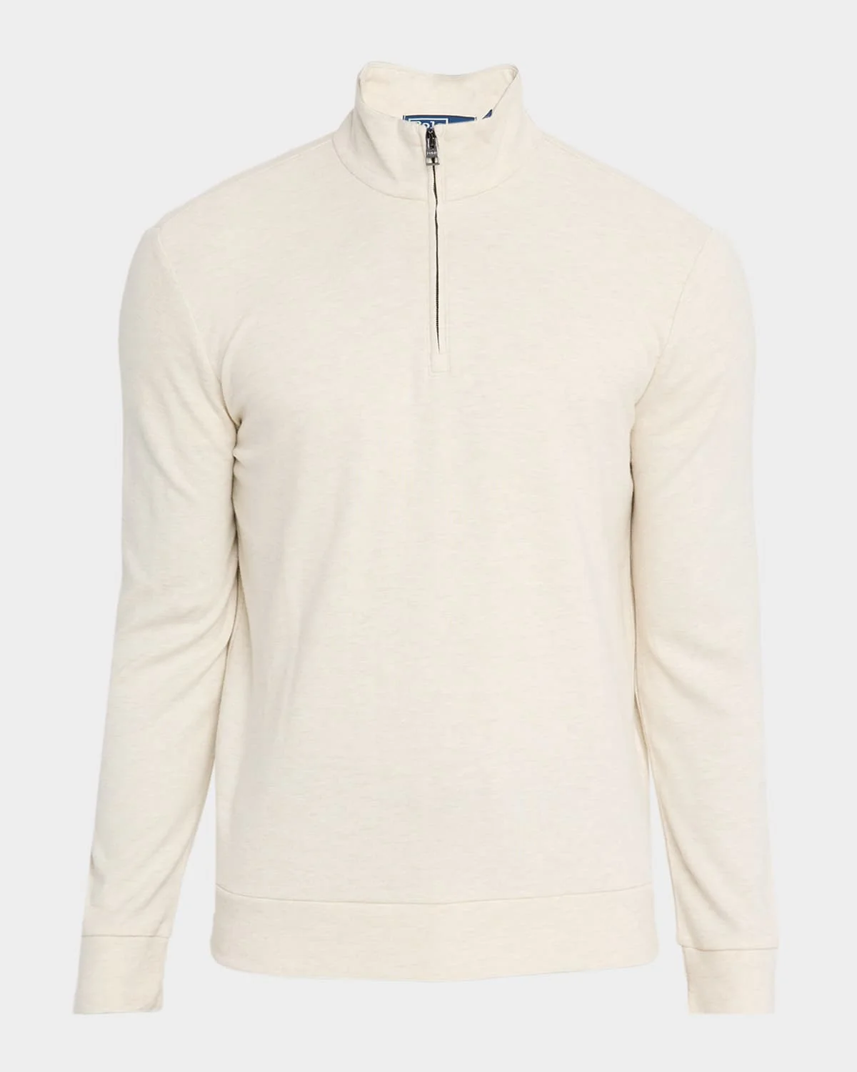 Men's Textured Double-Knit Quarter-Zip Sweater - 1