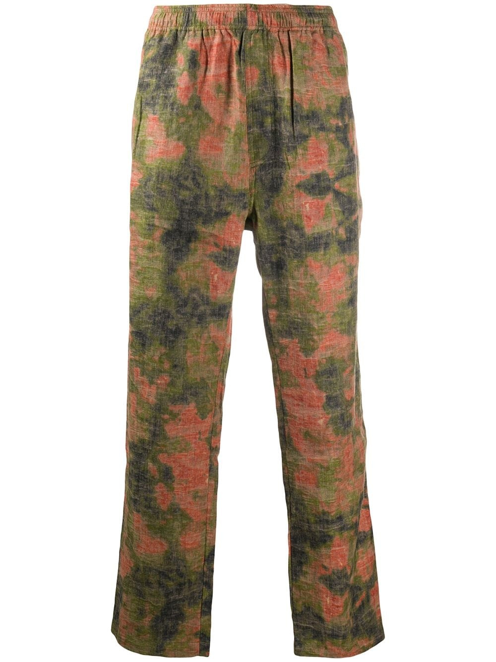 reverse jacquard relaxed trousers - 1